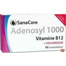 88544 adenosyl 1000 vitamine b12 foliumzuur sanacore 60 smelttabletjes